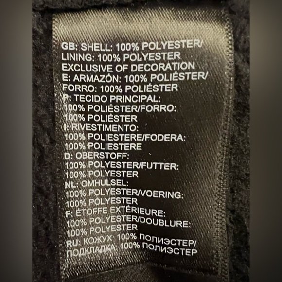 The North Face Dark Gray Fleece Jacket - Like New - Picture 7 of 8